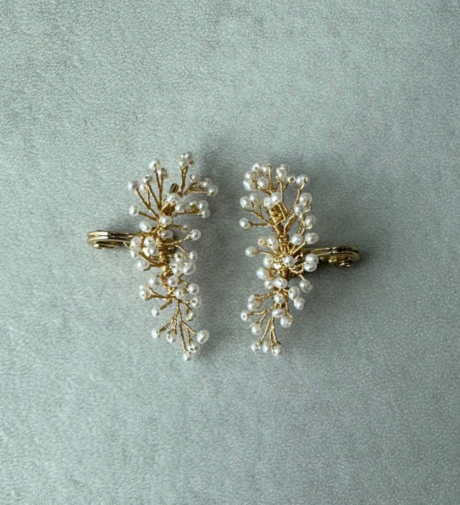 Mimosa Rain Drop Ear Cuffs