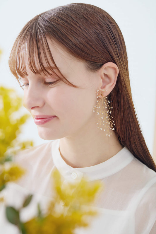 Mimosa Dew Medium Pierced Earrings