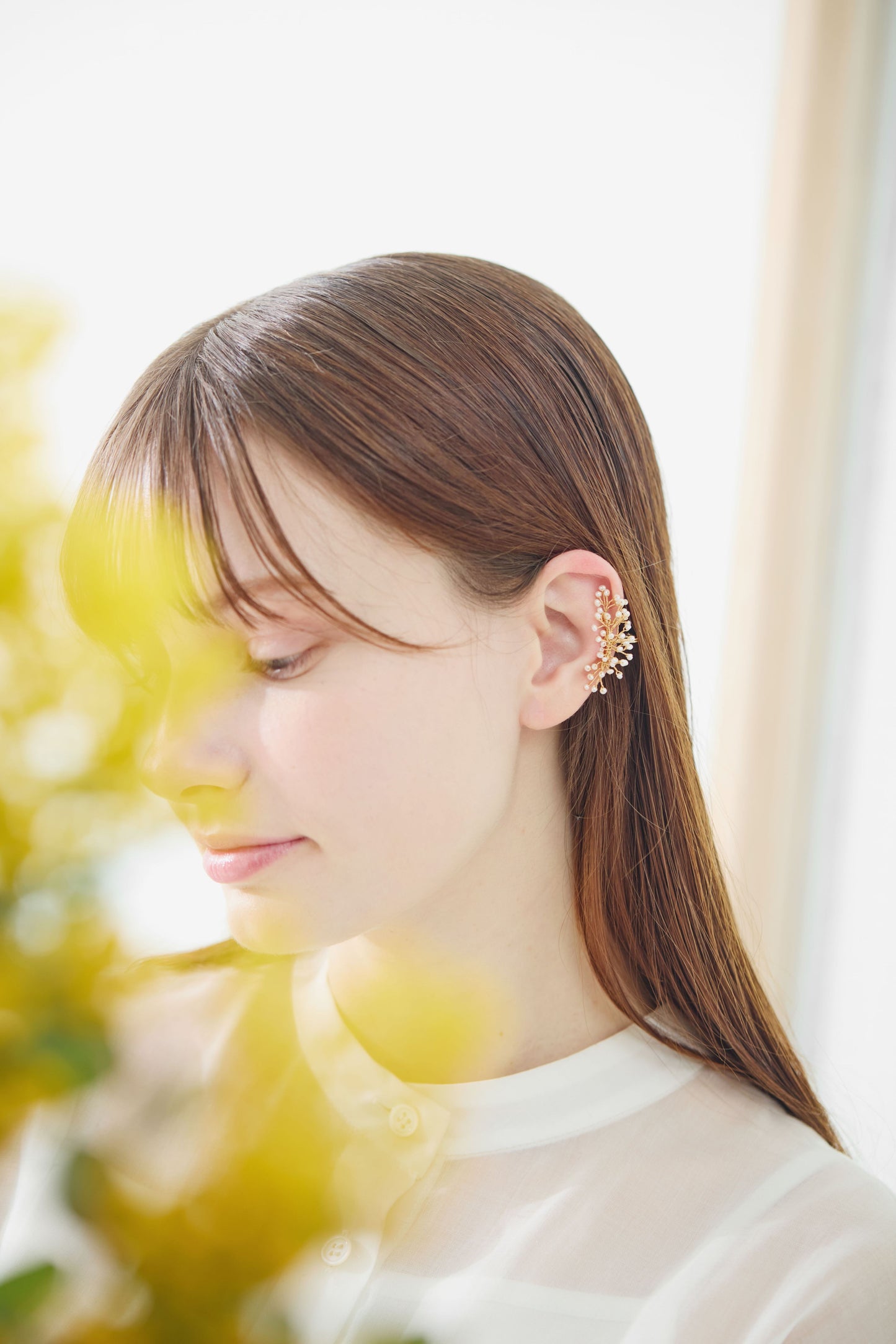 Mimosa Rain Drop Ear Cuffs