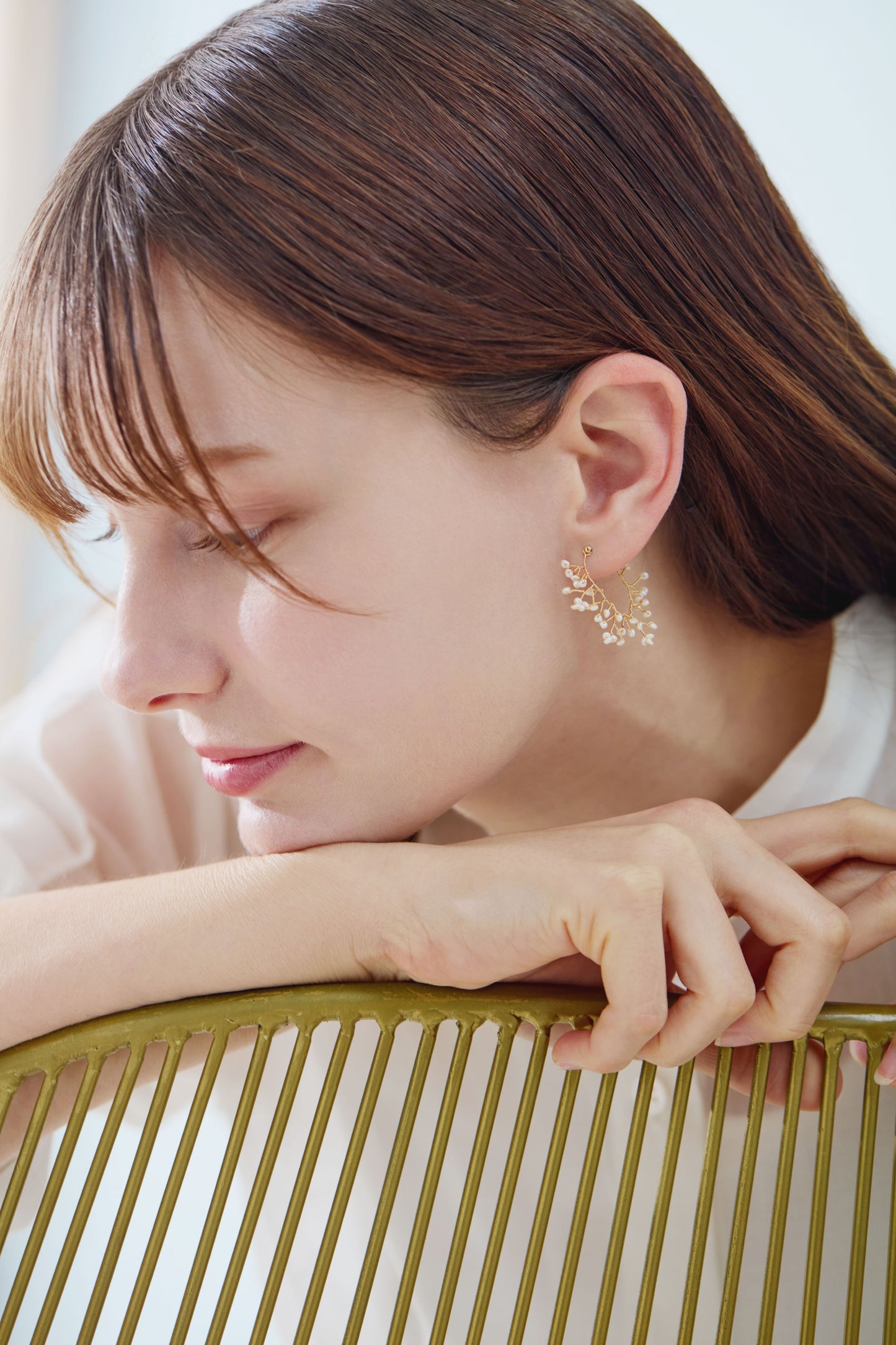 Mimosa Dew Petit Hoop Pierced Earrings