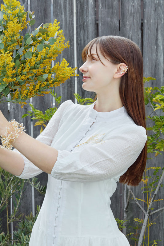 Lily Arch Drop Ear Cuffs