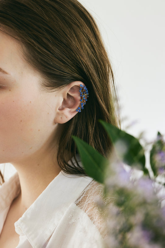 Mineral Bloom Drop Ear Cuffs