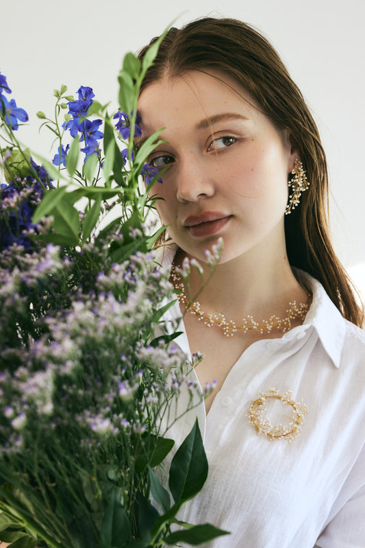 Mimosa Rain Necklace