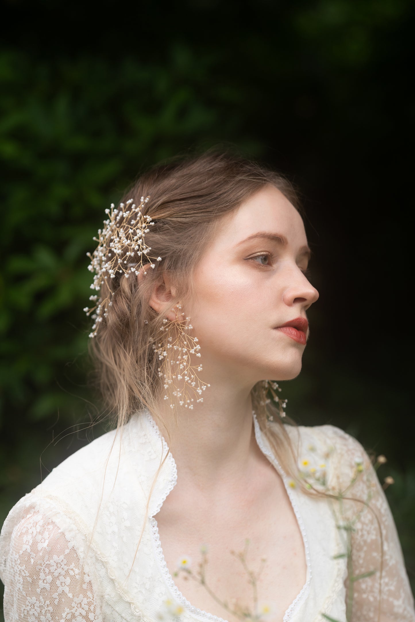 Mimosa Rain Pierced Earrings