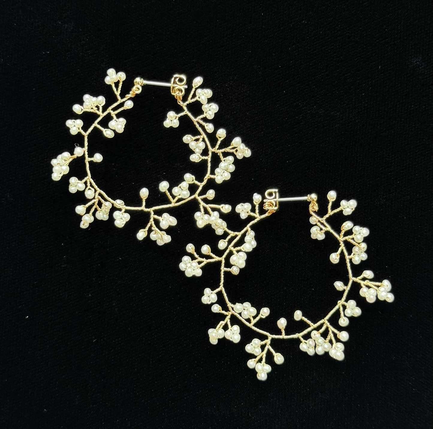 Mimosa Rain Hoop Earrings