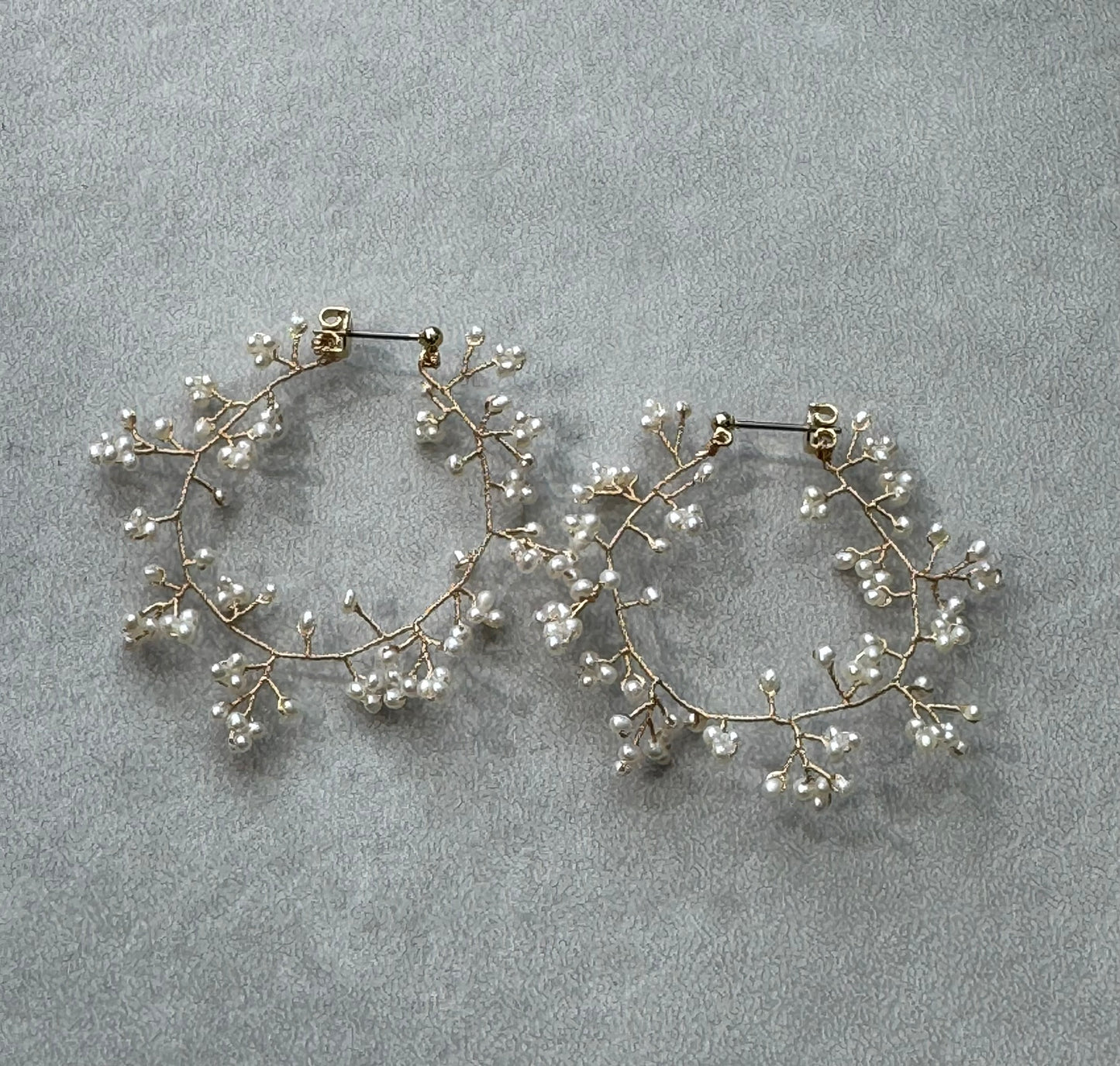 Mimosa Rain Hoop Earrings