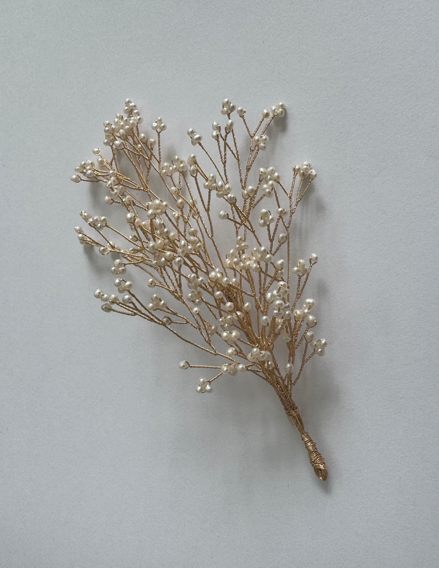 Mimosa Rain Petit Brooch