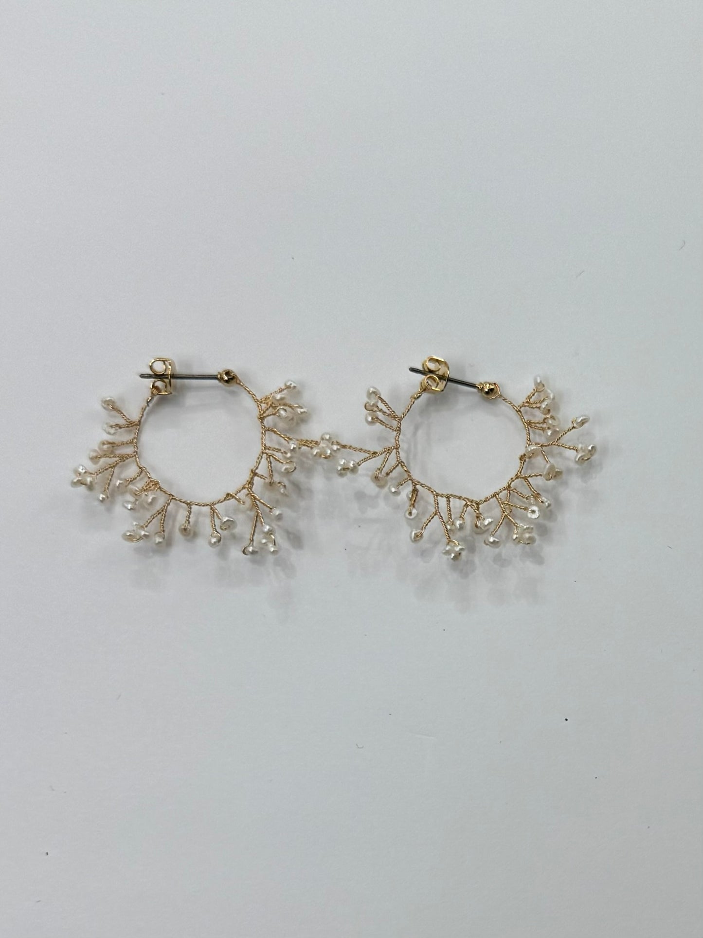 Mimosa Dew Petit Hoop Pierced Earrings