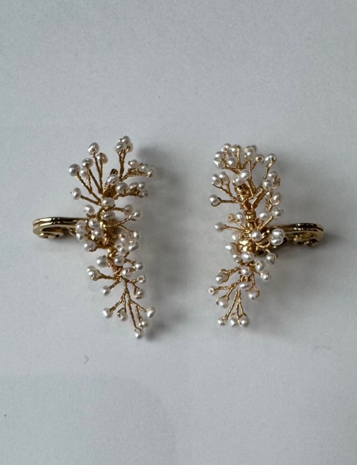 Mimosa Rain Drop Ear Cuffs